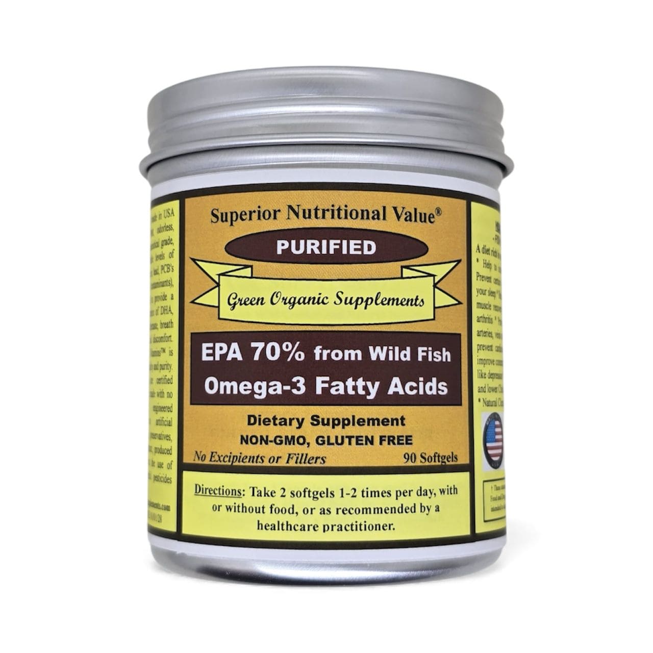 EPA 70%, Omega 3, Fish Oil