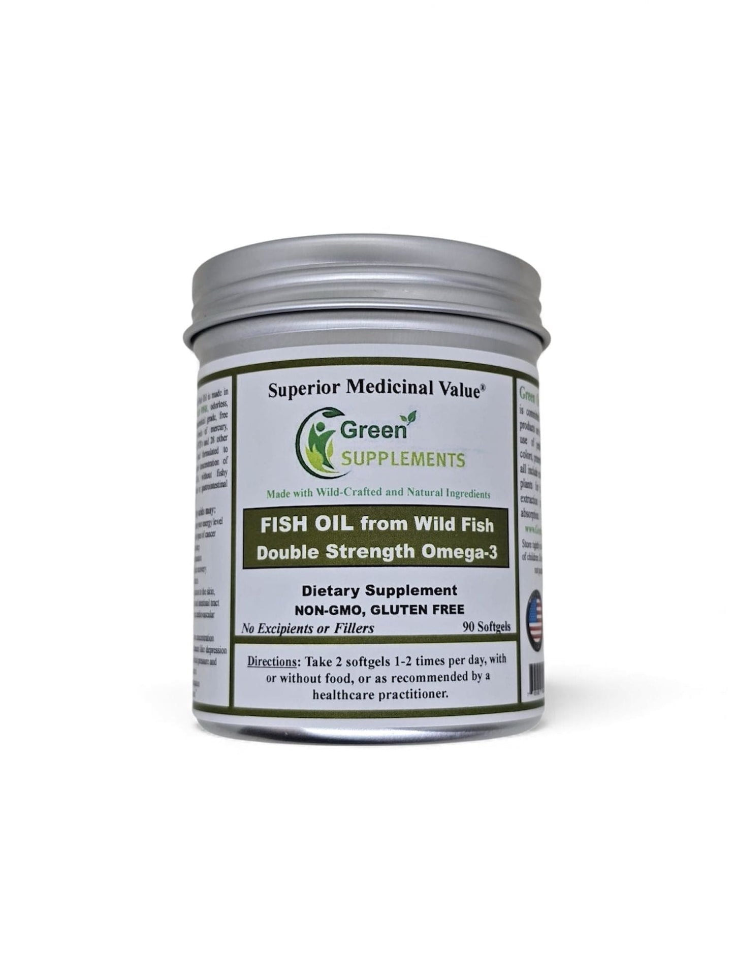 Fish Oil, from Wild Fish & Purified, Double Strength Omega 3