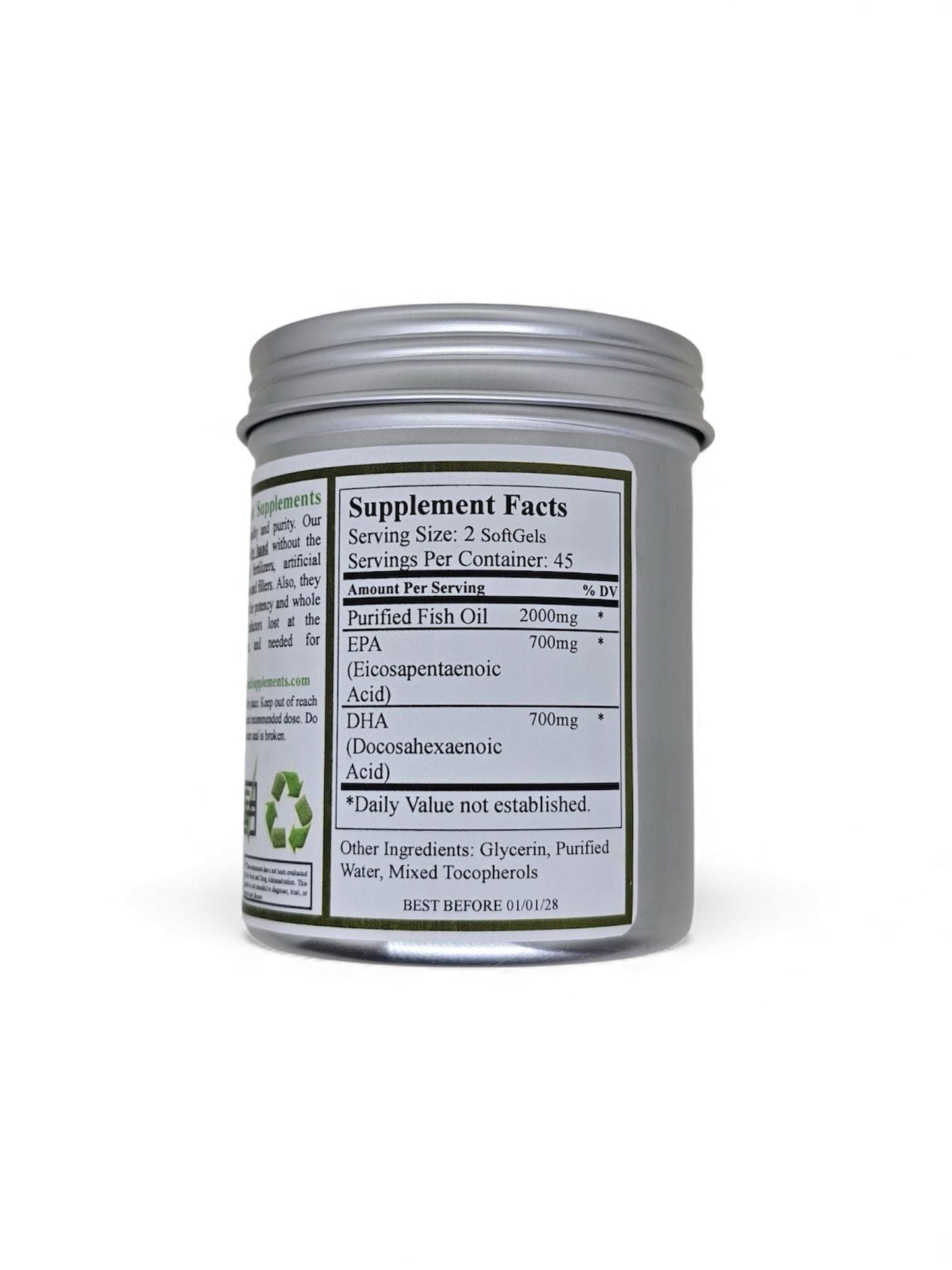 Fish Oil, from Wild Fish & Purified, Triple Strength Omega 3