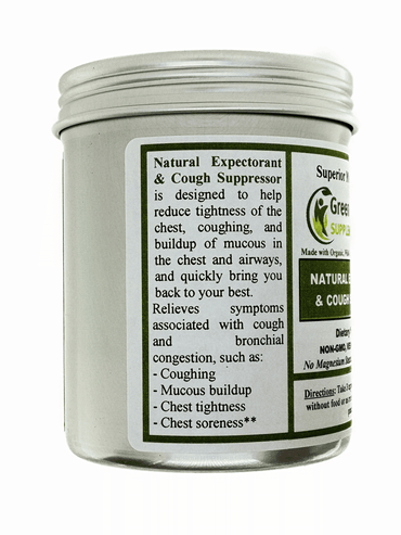 Buy organic supplements - Bronchitis, Cough Suppressor & Expectorant Supplement details
