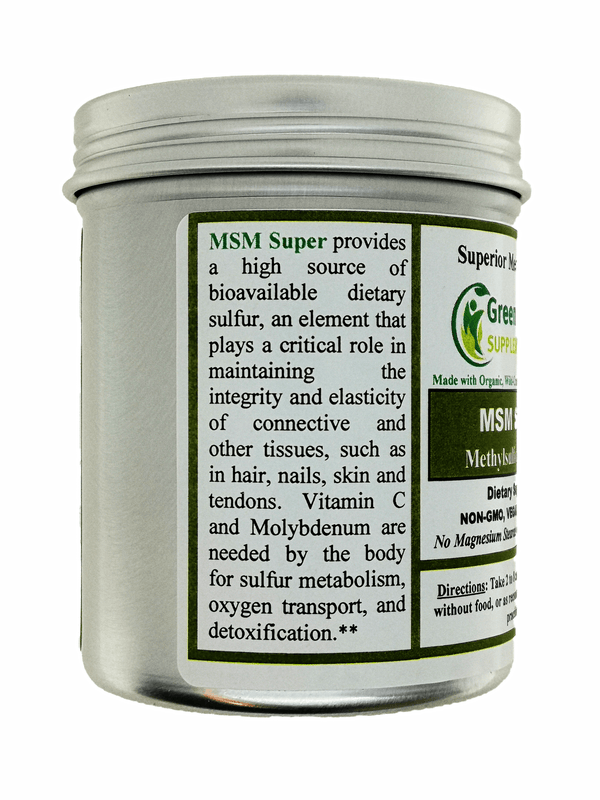 Buy MSM SUPER Supplements! Green Organic Supplements