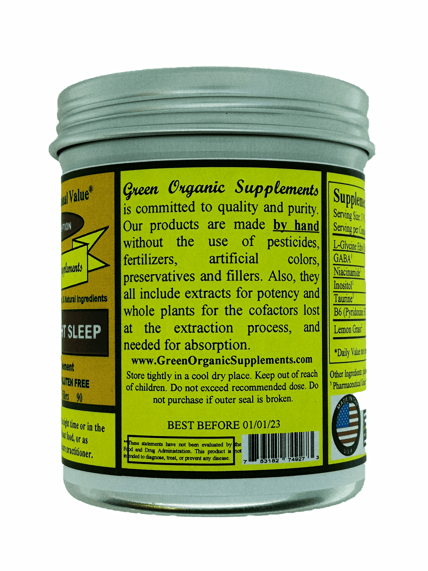 Buy organic vitamins & Supplements - Middle Night sleep
