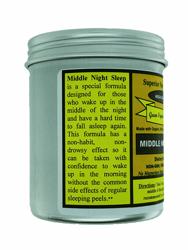 Buy organic vitamins - Middle night sleep supplement details