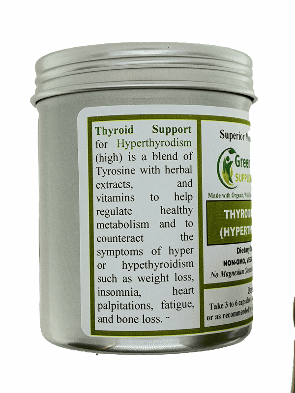Thyroid & Hyperthyroidism Green Organic Supplements