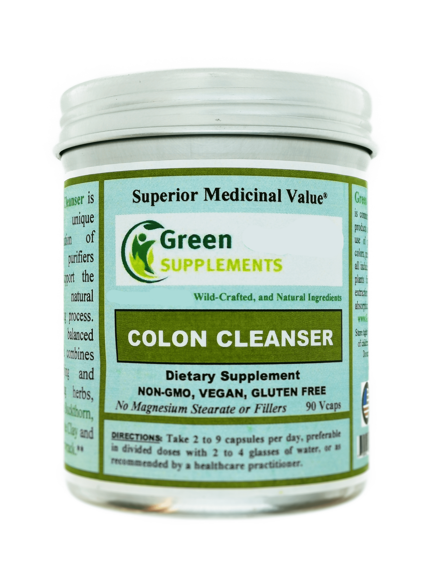 Organic Colon Cleanser Pills- Green Organic Supplements