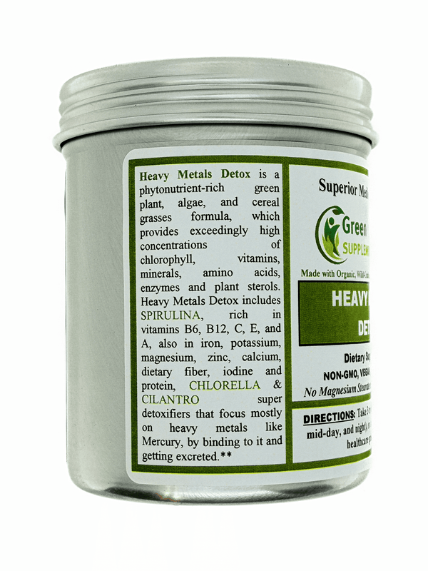 Heavy Metals Detox Green Organic Supplements