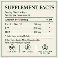 EPA 70%, Omega 3, Fish Oil