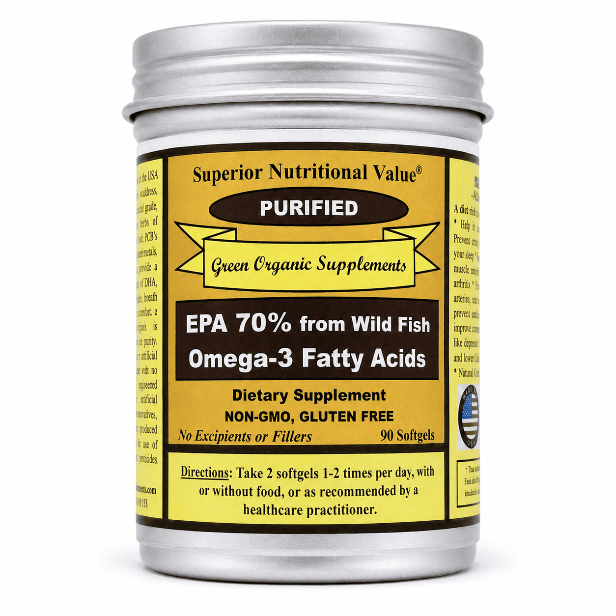 EPA 70%, Omega 3, Fish Oil