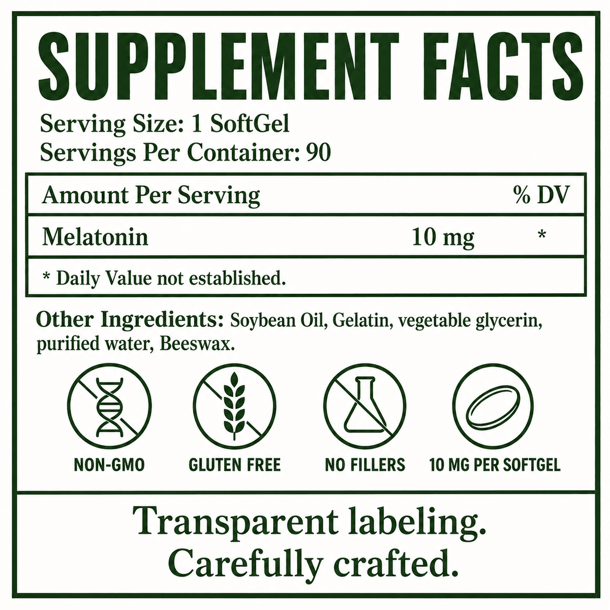 Melatonin, Softgels