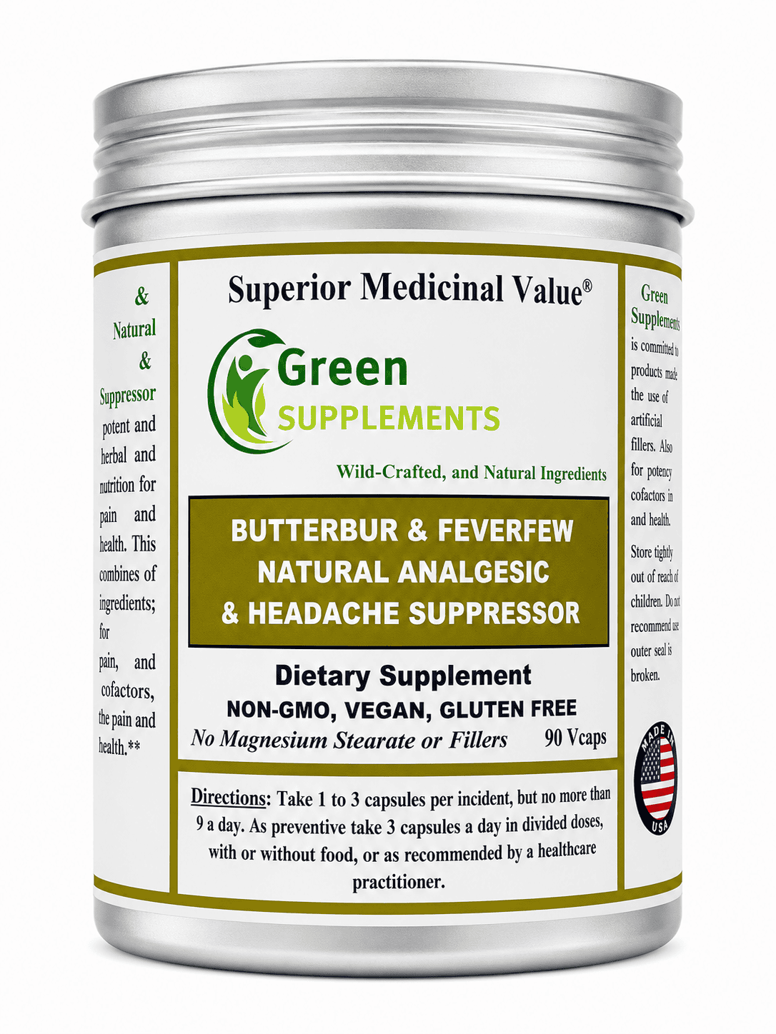 Butterbur, Feverfew, Analgesic, Painkiller, & Headache Suppressor