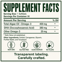 DHA 40%, Omega 3, Algae Oil