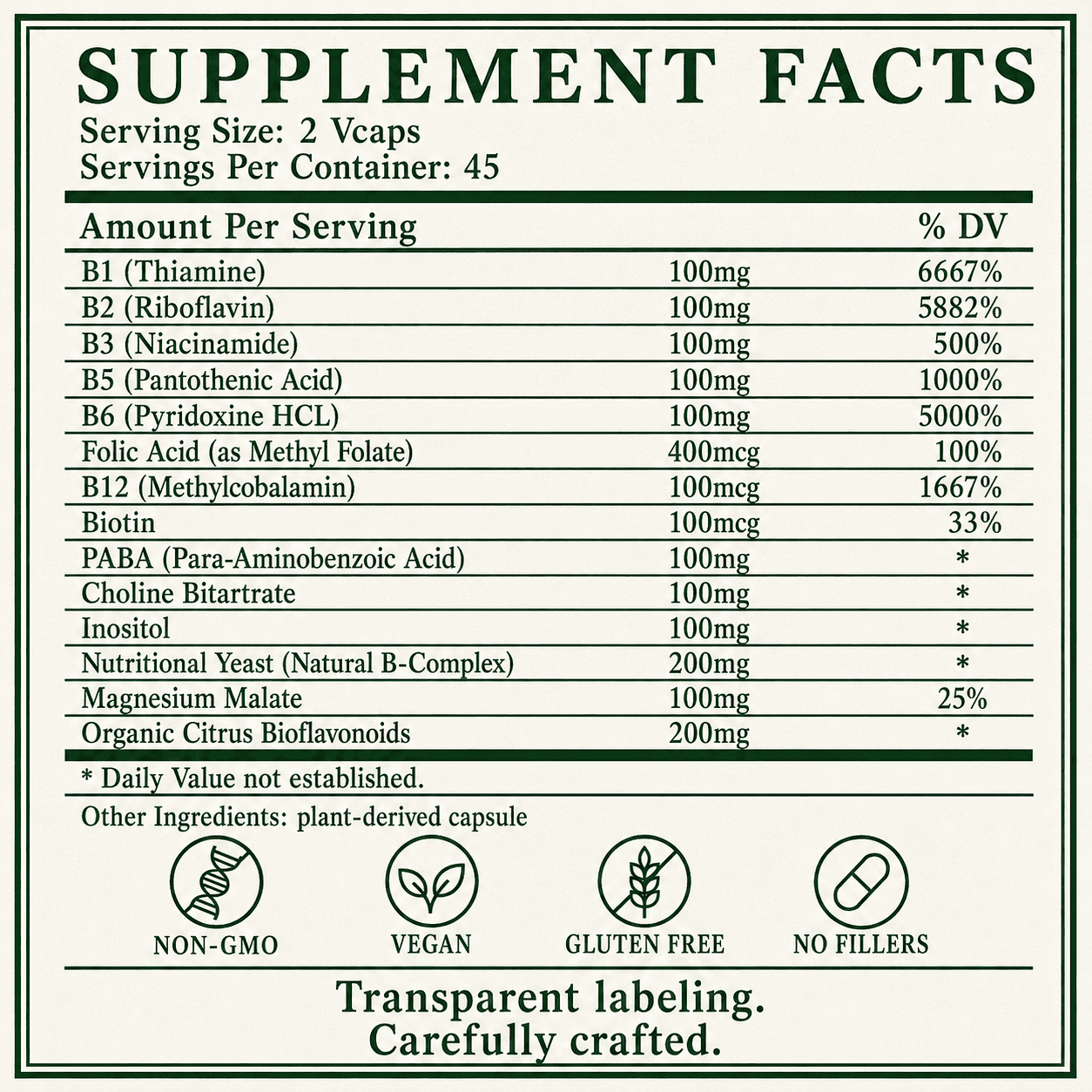 Vitamin B-Complex, Full spectrum, B Complex