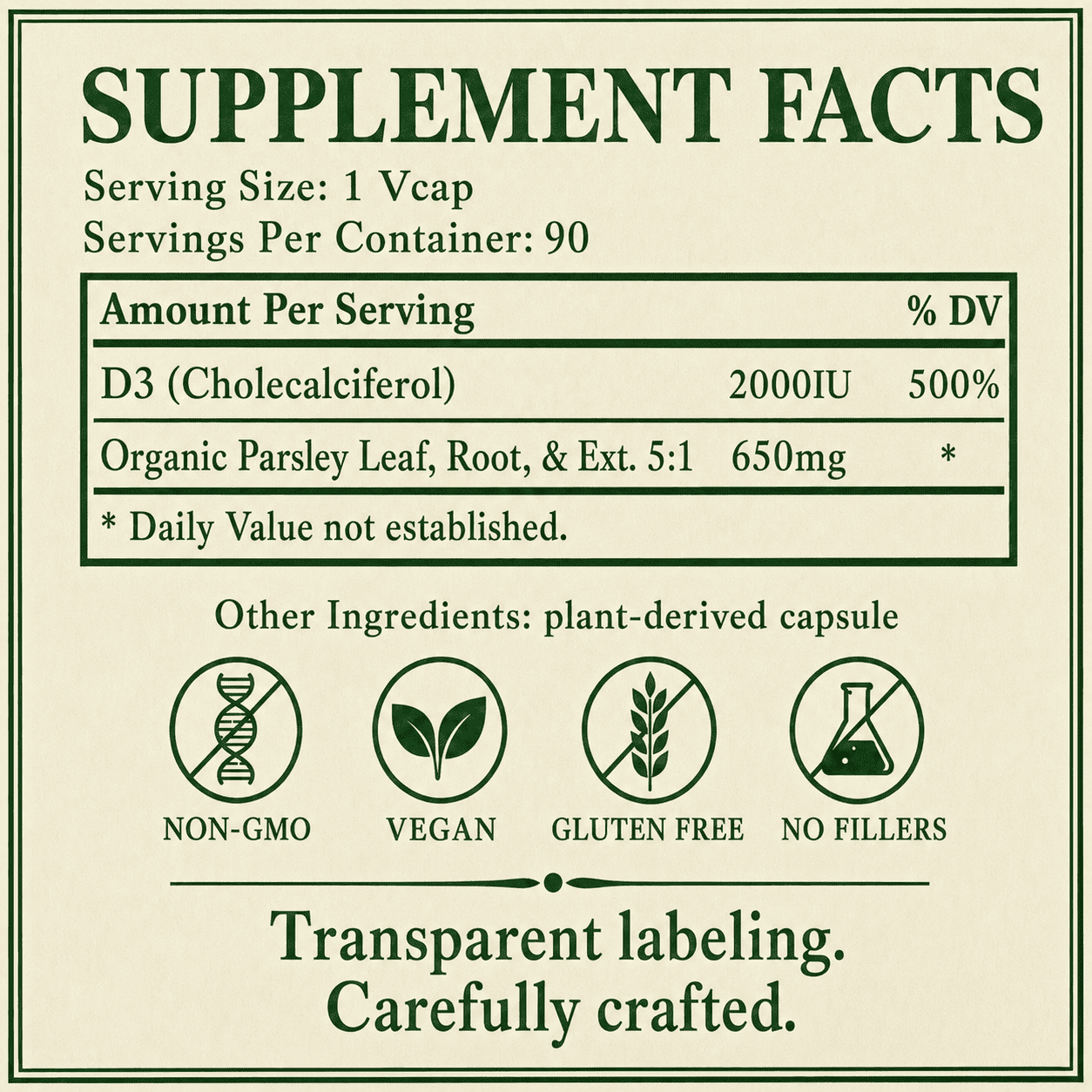 Vitamin D3, 2000IU