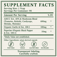 Mushrooms Blend, AHCC, Natural Antibiotic