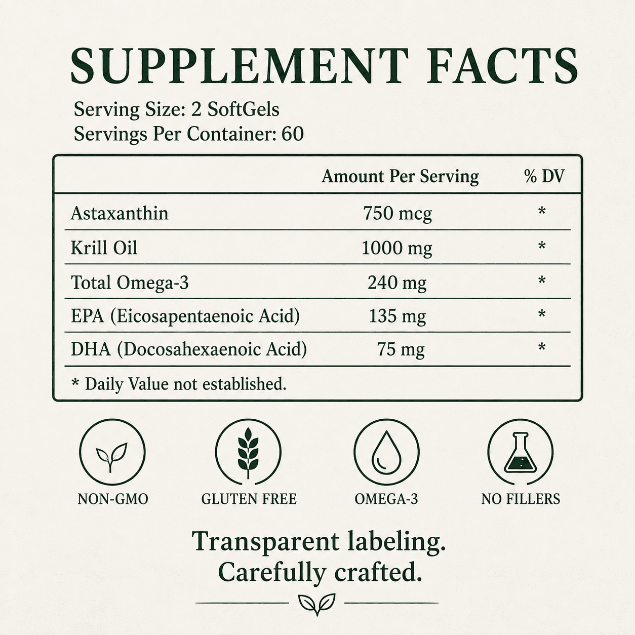 Krill Oil, Astaxanthin, Omega 3, Fish Oil