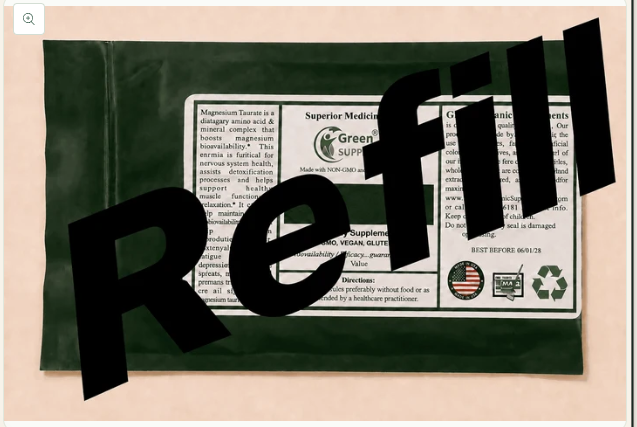 Green Organic Supplements refill pouch