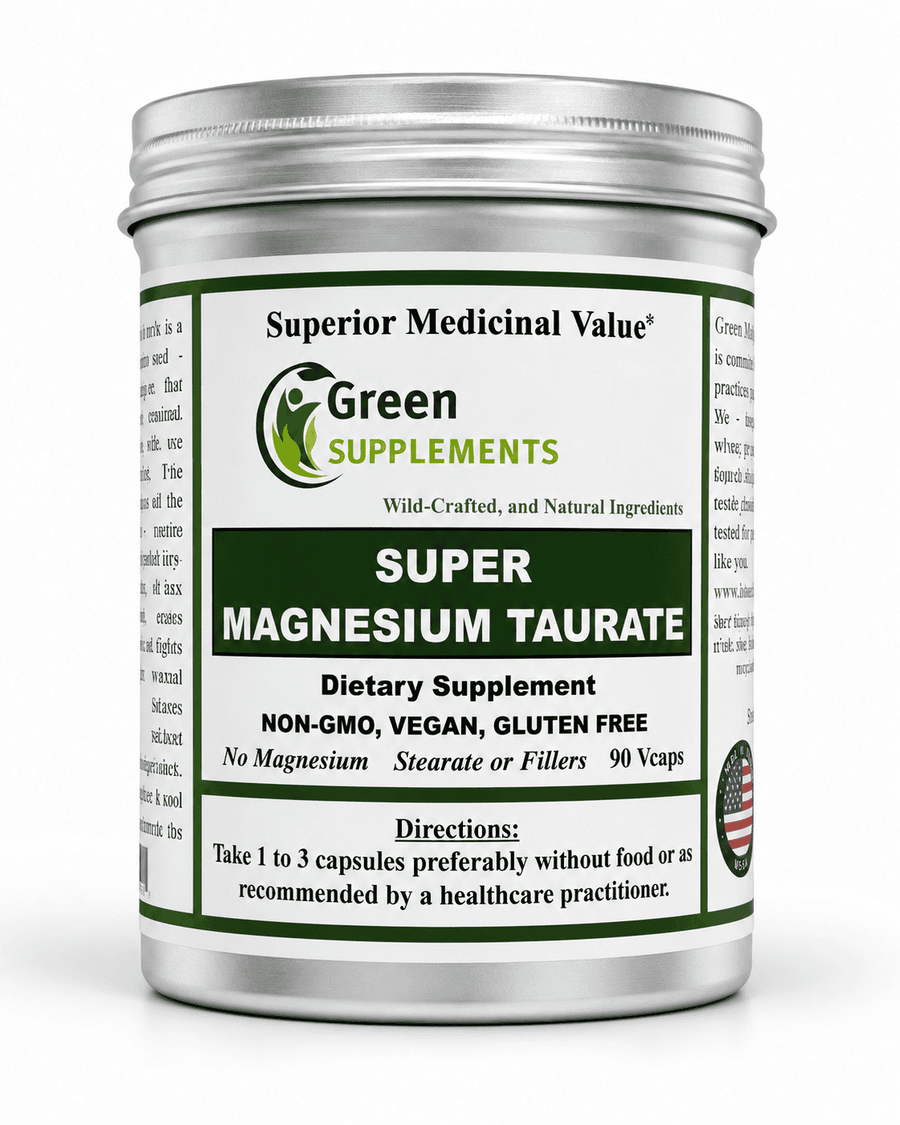 Green Organic Supplements Magnesium Taurate