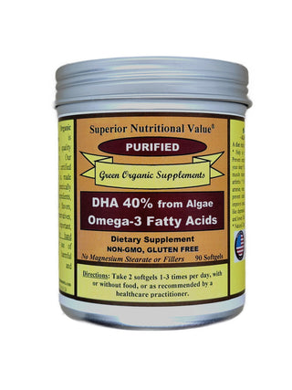 DHA 40%, Omega 3, Algae Oil