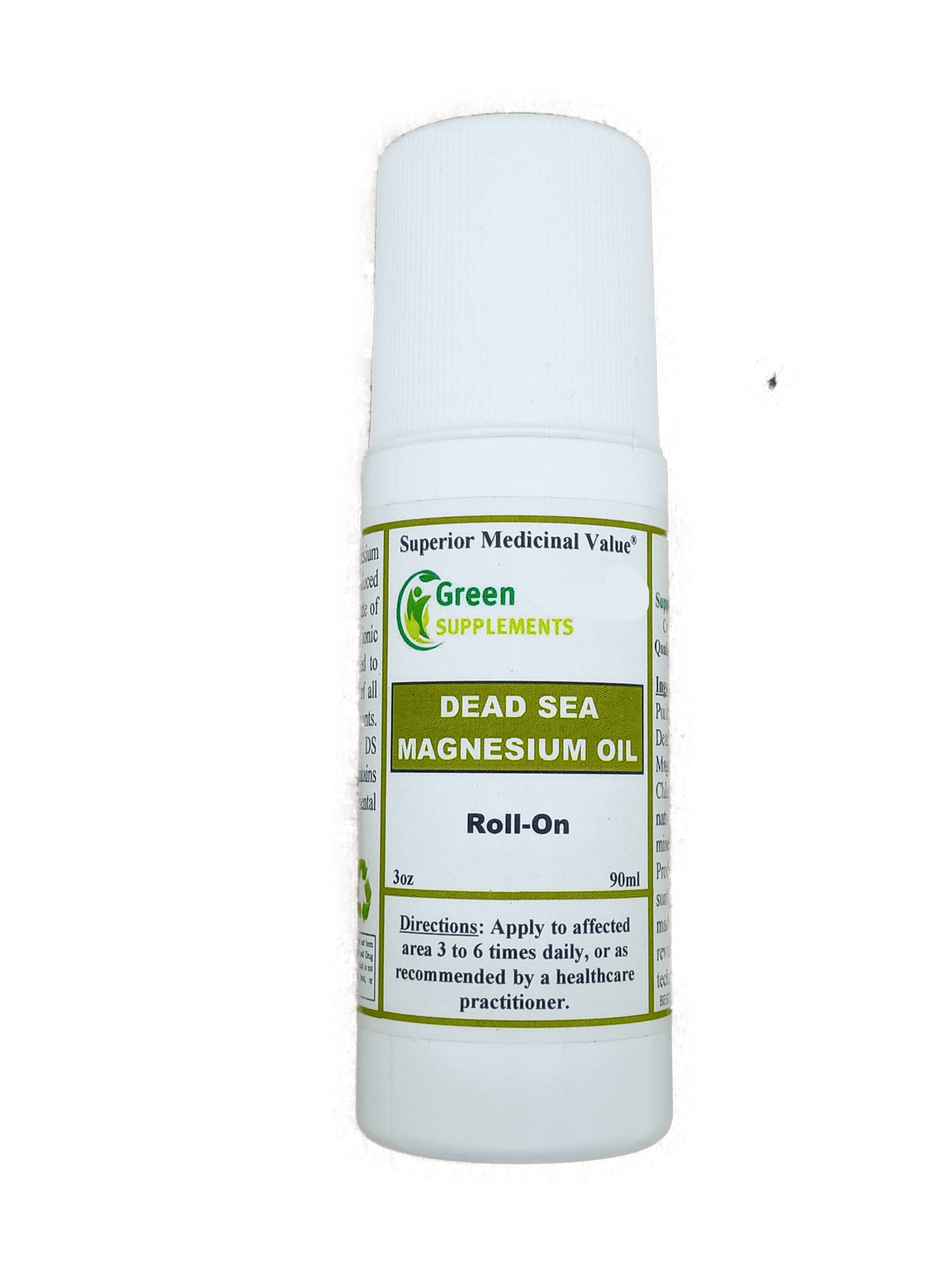 Magnesium Oil, Dead Sea, Roll-On, 3oz