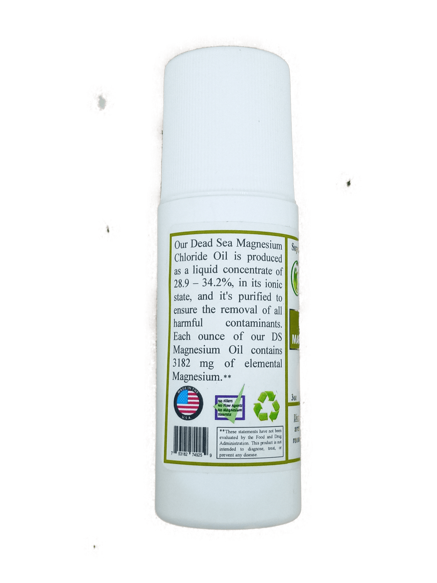 Magnesium Oil, Dead Sea, Roll-On, 3oz