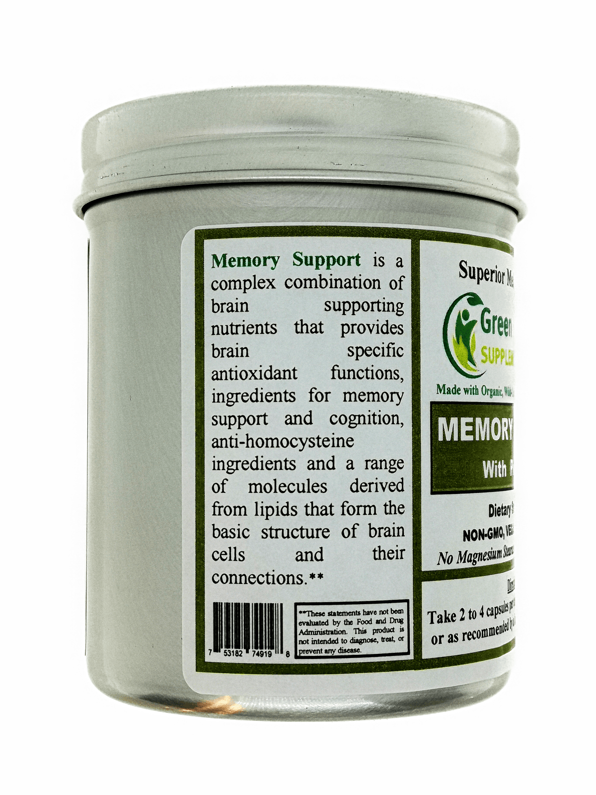 Brain Memory Support Buy Brain Memory Support, Pink bark, Pycgnogenol – Green Organic ...