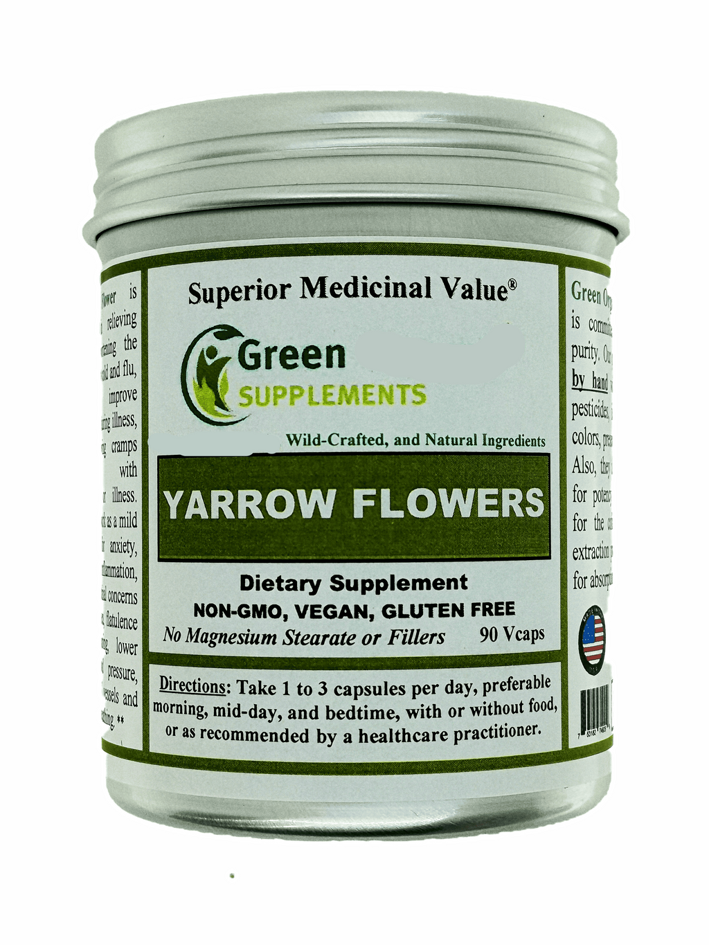 Yarrow Powder Buy Yarrow Flower Supplement – Green Organic Supplements