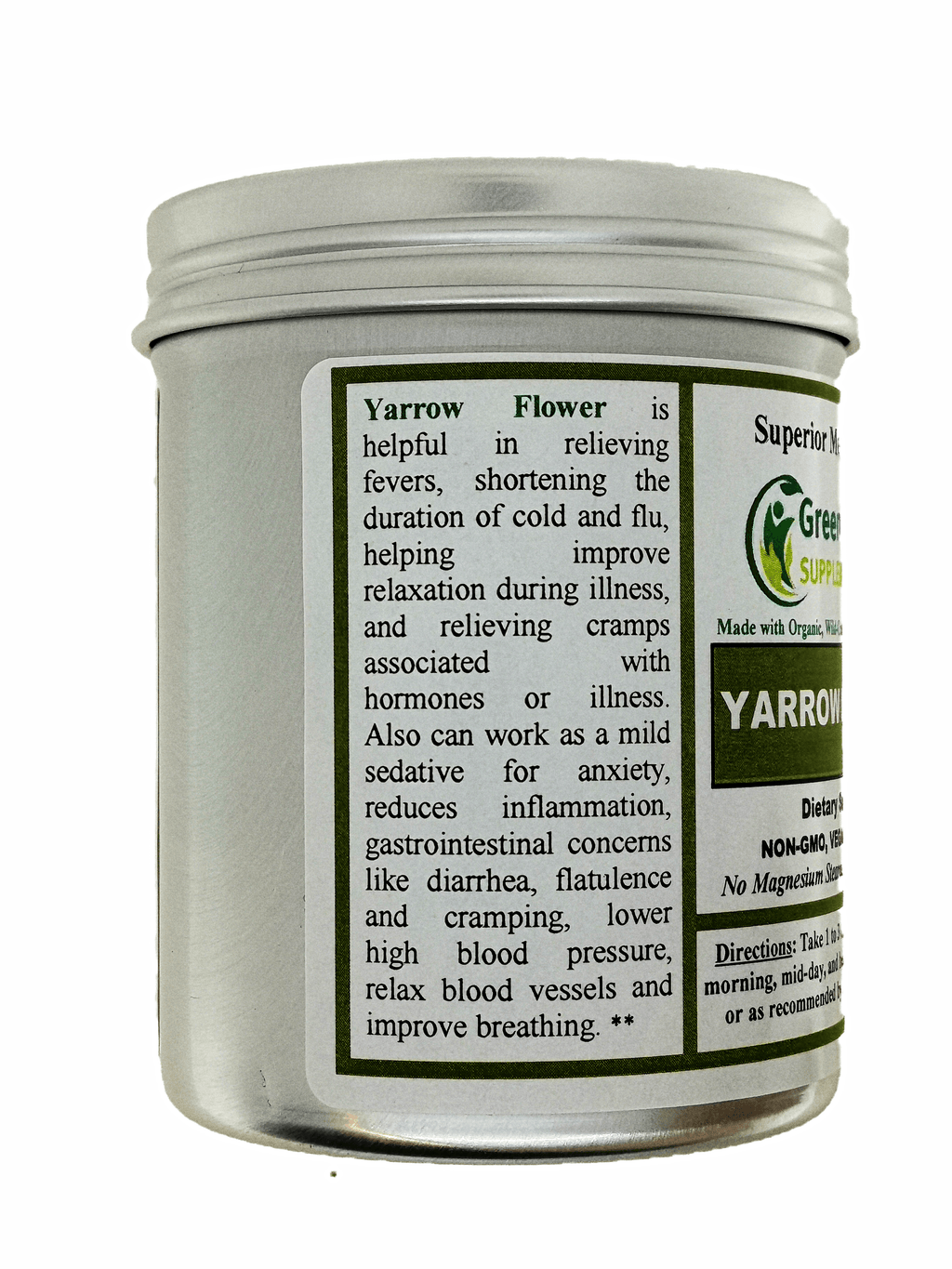 Yarrow Powder Buy Yarrow Flower Supplement – Green Organic Supplements