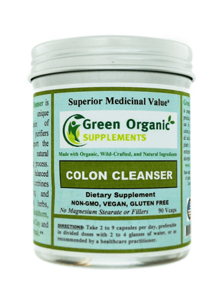 Organic Colon Cleanser Pills- Green Organic Supplements 