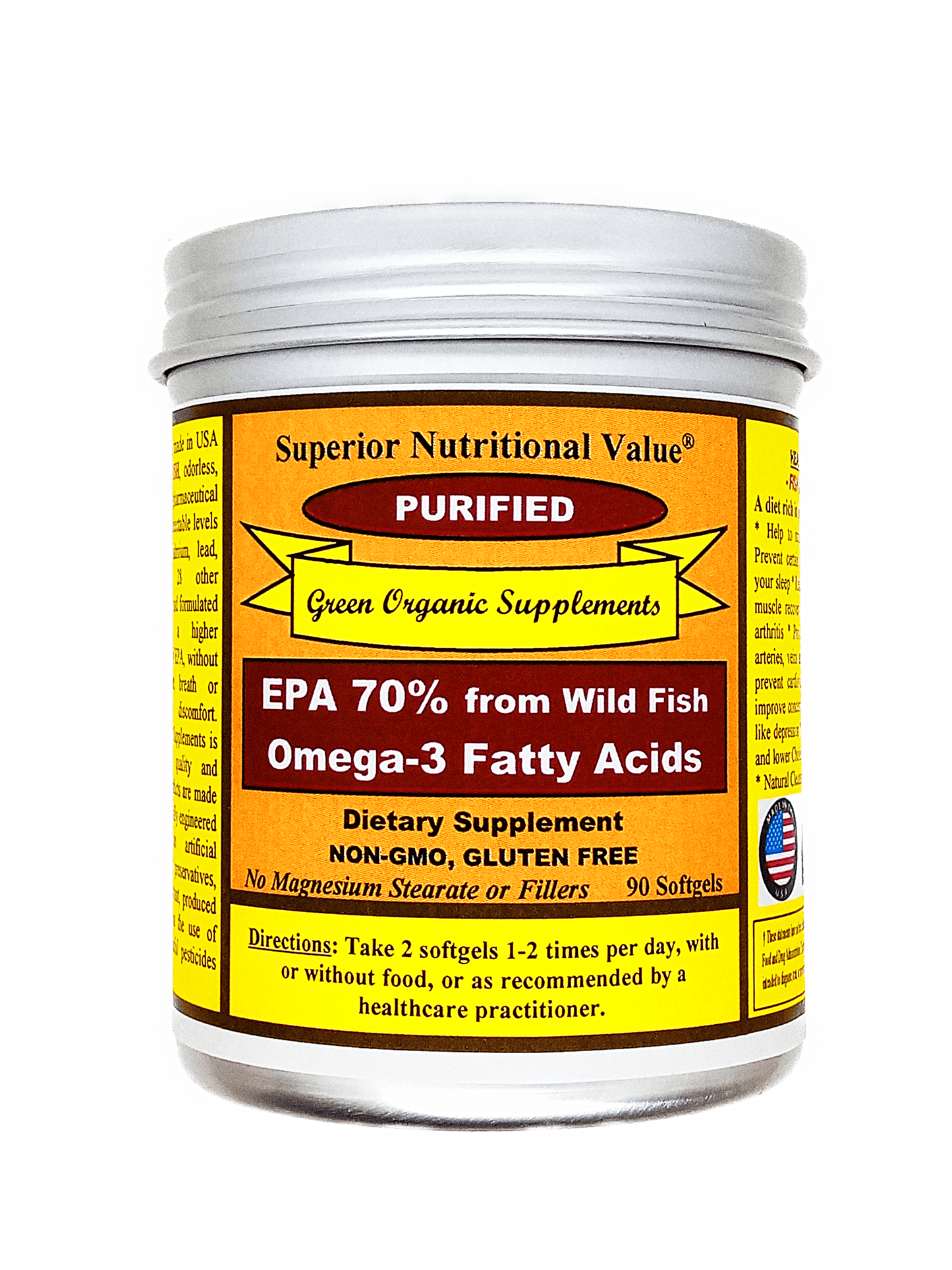 EPA 70%, Omega 3, Fish Oil